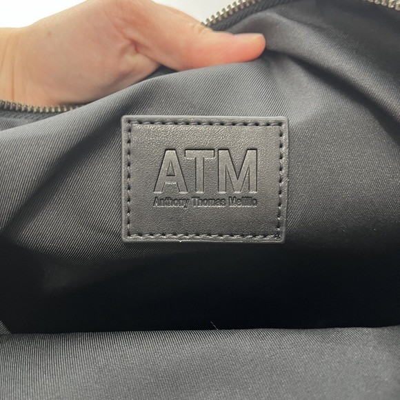 NWT ATM Anthony Thomas Melillo Medium Tote Backpack Foldable Convertible Black - Picture 11 of 11